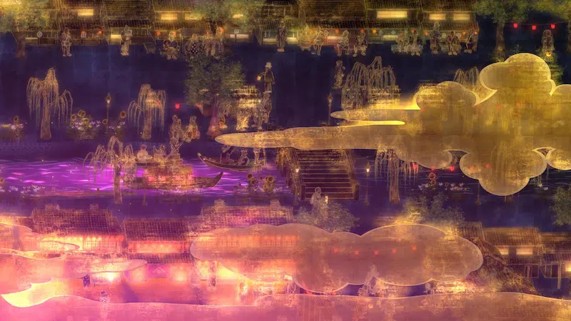 teamLab, The World of Irreversible Change, 2022, Interactive Digital Work, 6 channels, Endless, Sound: teamLab &copy; teamLab