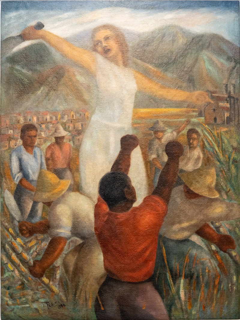 Alberto Peña, Cuba en Marcha (Cuba on the March) Painting