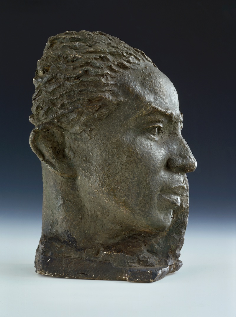Ramos Blanco, Head of Langston Hugues Bronze sculpture
