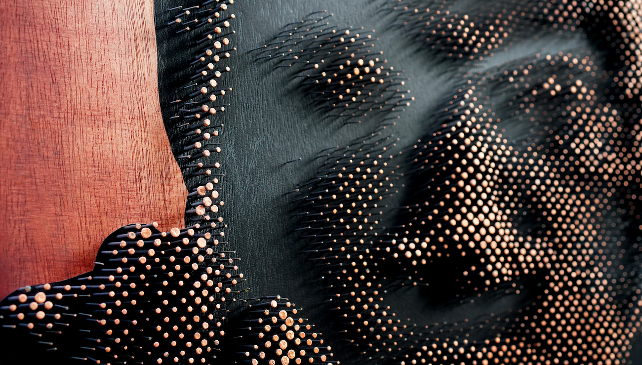 Alexis Peskine's Nail Portrait from his Ouro Verde Series