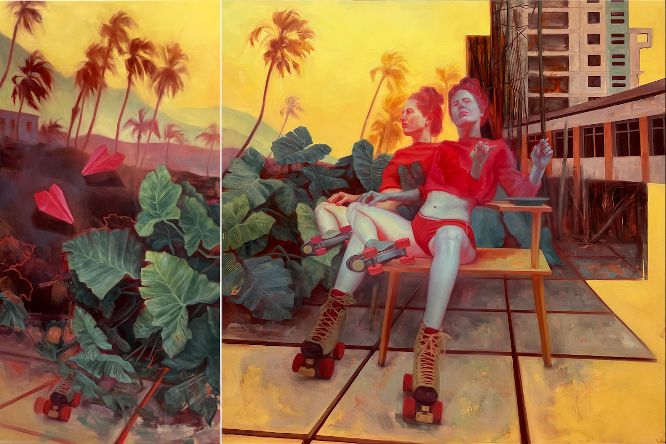 Alla Bartoshchuk, "Where Worlds Touch," Oil Painting