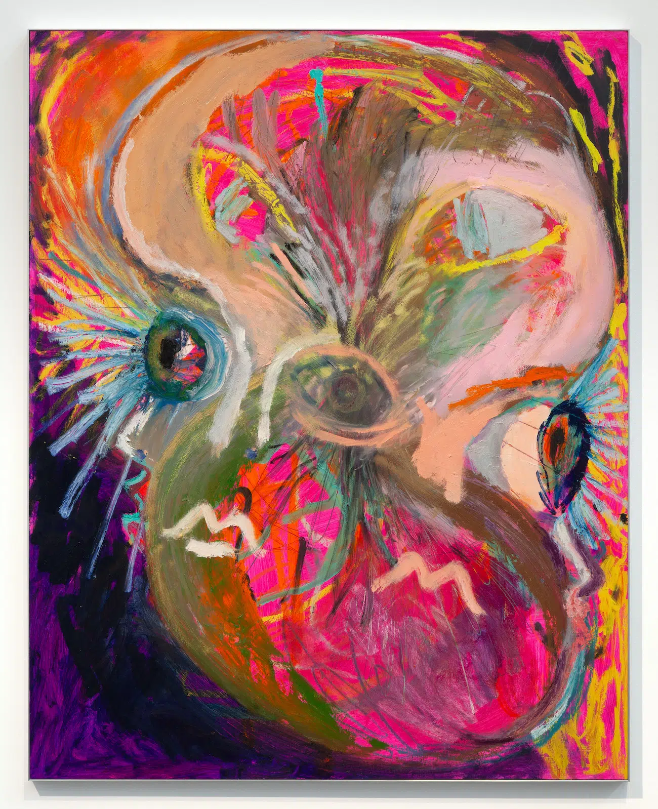 Bianca Beck, Key, 2024/ Acrylic and oil on wood panel, with artist-made aluminum frame. 60 x 48 inches. Courtesy of the artist, Uffner & Liu, and the Center for MaineContemporary Art. (Photo: Art Index)