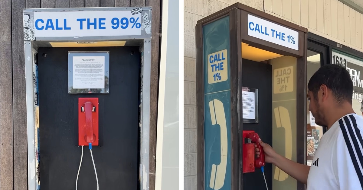 Pay Phone Connects People in the Poorest and the Wealthiest Neighborhoods in Los Angeles
