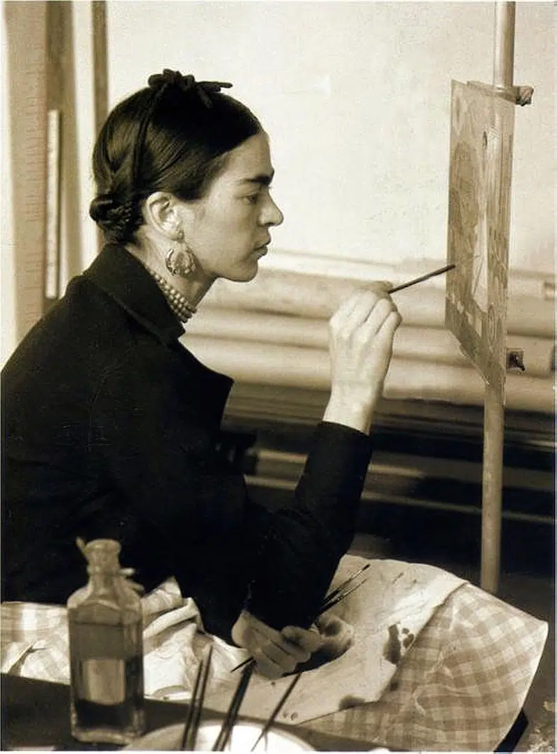 Frida Kahlo portrait. 