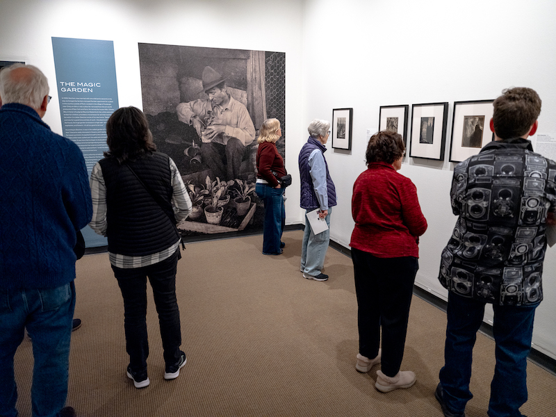 Installation view of Edward Steichen and the Gardens at the George Eastman Museum