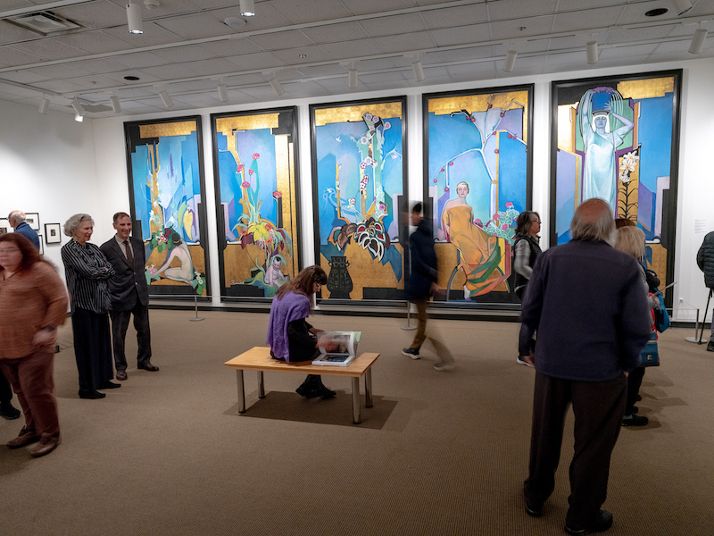 Installation view of Edward Steichen and the Gardens at the George Eastman Museum