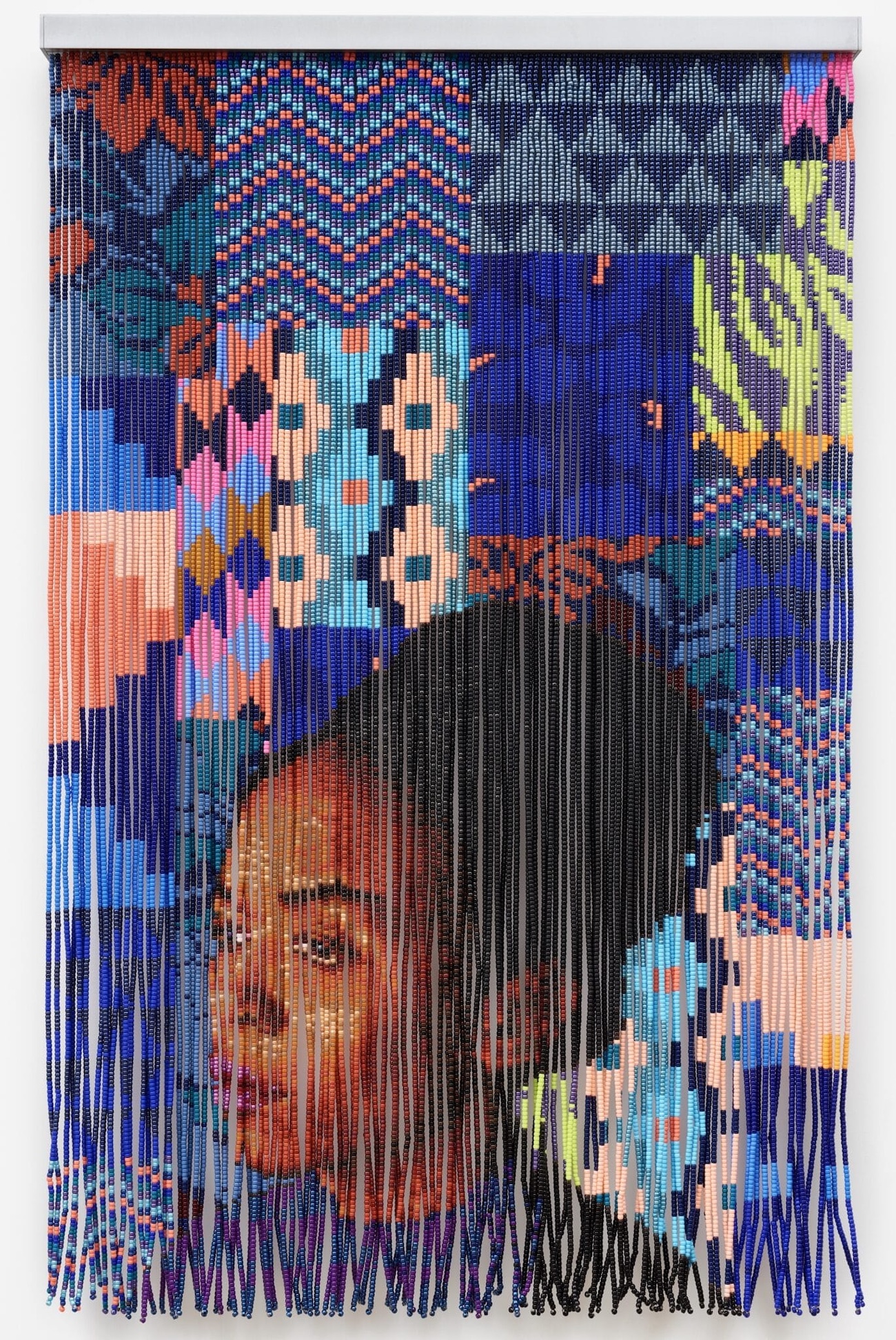 Beaded portrait.