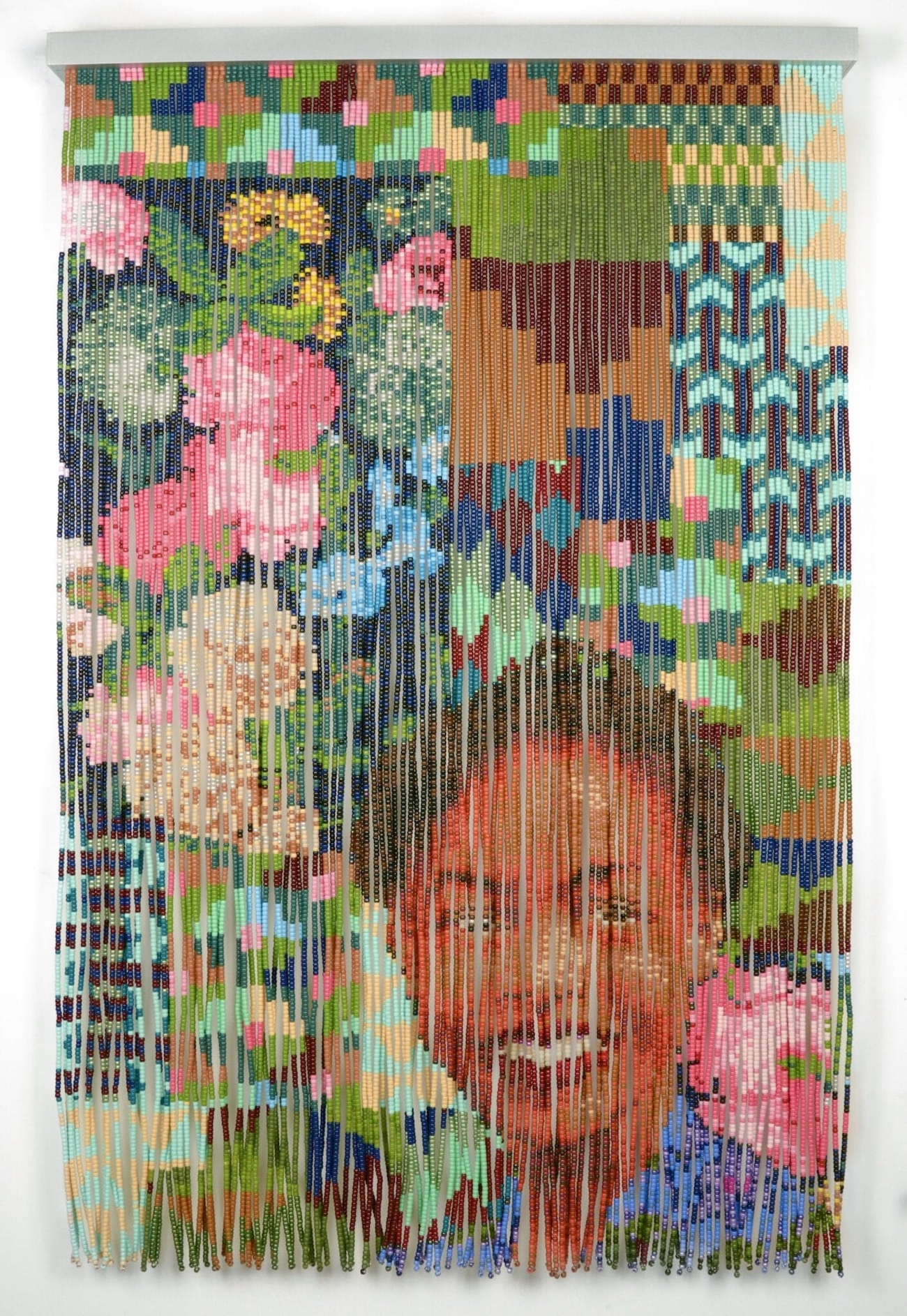 Beaded portraits.