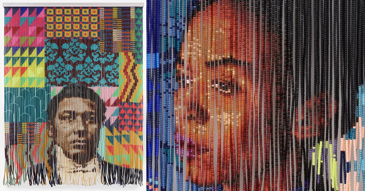 Vibrant Portraits Woven From Colorful Hair Beads Honor History, Identity, and Resilience [Interview]