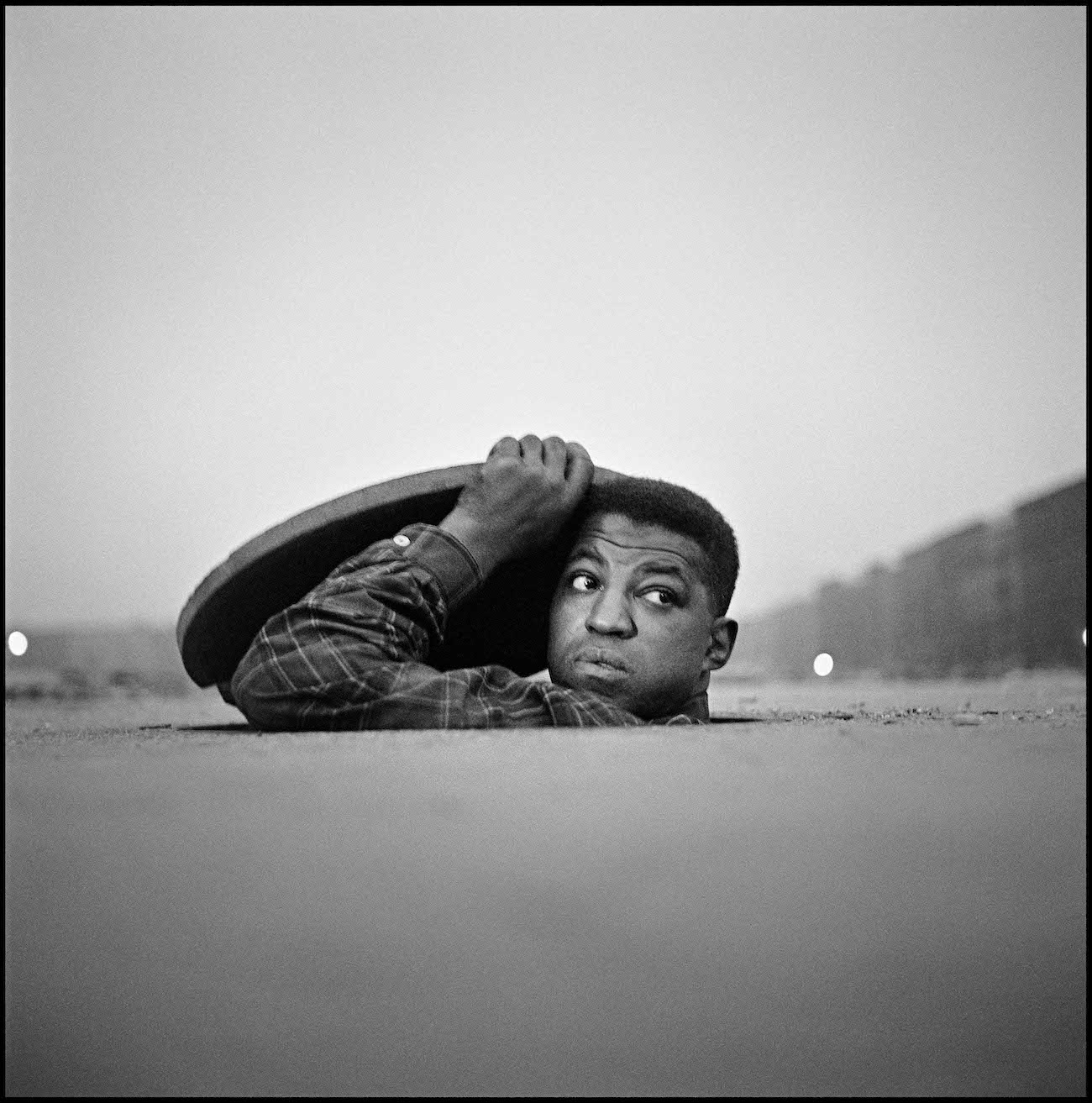 Gordon Parks. The Invisible Man, Harlem, New York, 1952, gelatin silver print, 42 x 42 inches (print) 