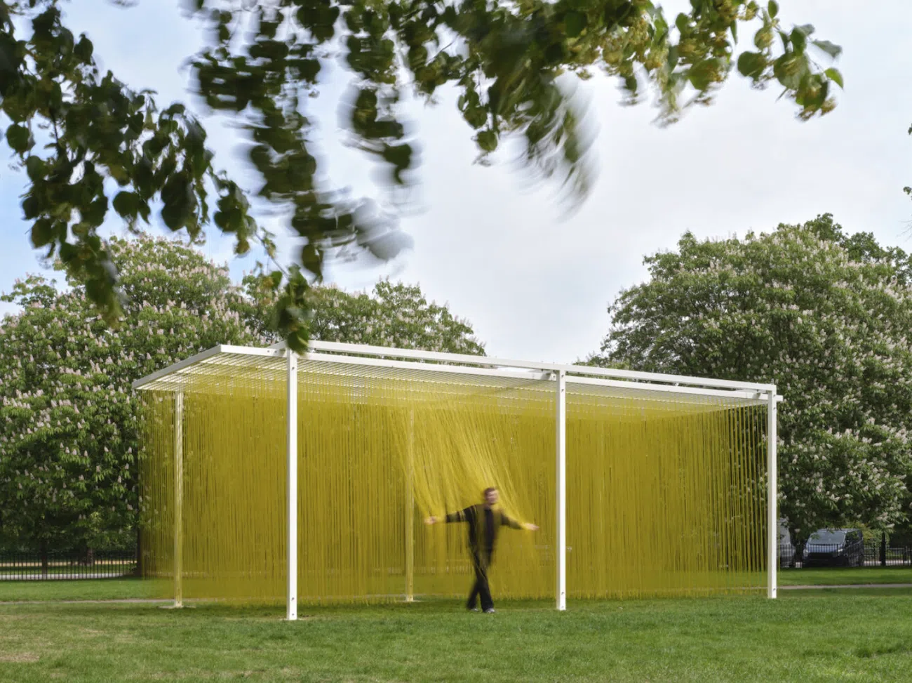Jes&uacute;s Rafael Soto, P&eacute;n&eacute;trable BBL Jaune (1999;2023 Edition). &copy; Jes&uacute;s Rafael Soto / ADAGP, Paris 2026. Courtesy Atelier Soto, Paris and Galerie Perrotin. Photo: George Darrell. Courtesy Serpentine