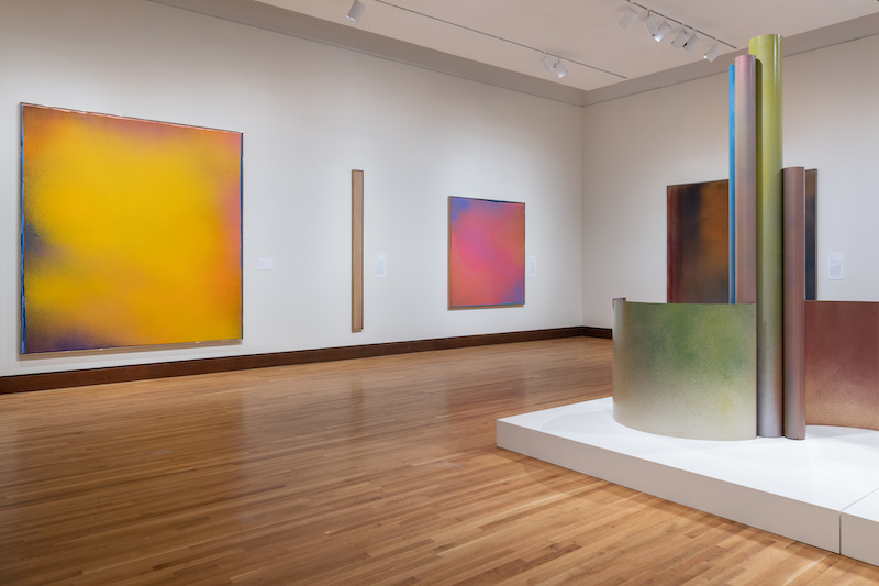 Installation View of Spray: Jules Olitski in the 1960s Exhibit