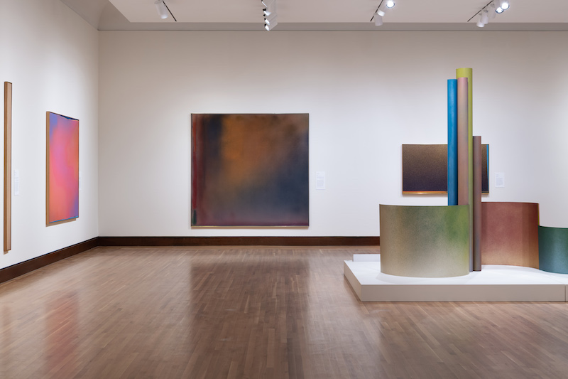 Installation View of Spray: Jules Olitski in the 1960s Exhibit