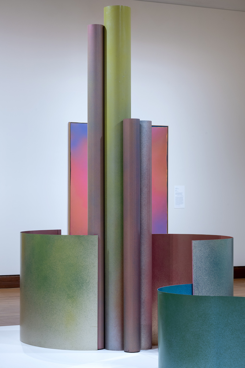Installation View of Spray: Jules Olitski in the 1960s Exhibit
