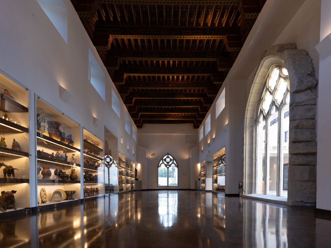 Interior of of La Milarca Museum in Monterrey