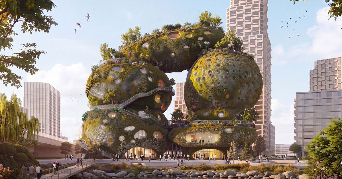 MVRDV Imagines a Towering “Bioutopia” for Rotterdam, Winning an International Design Competition