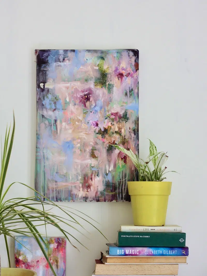 Abstract Flower Painting by Nitika Ale