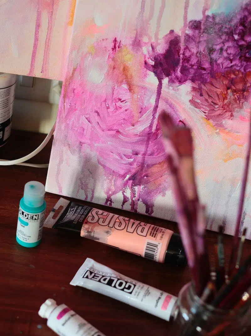 Abstract Flower Painting by Nitika Ale