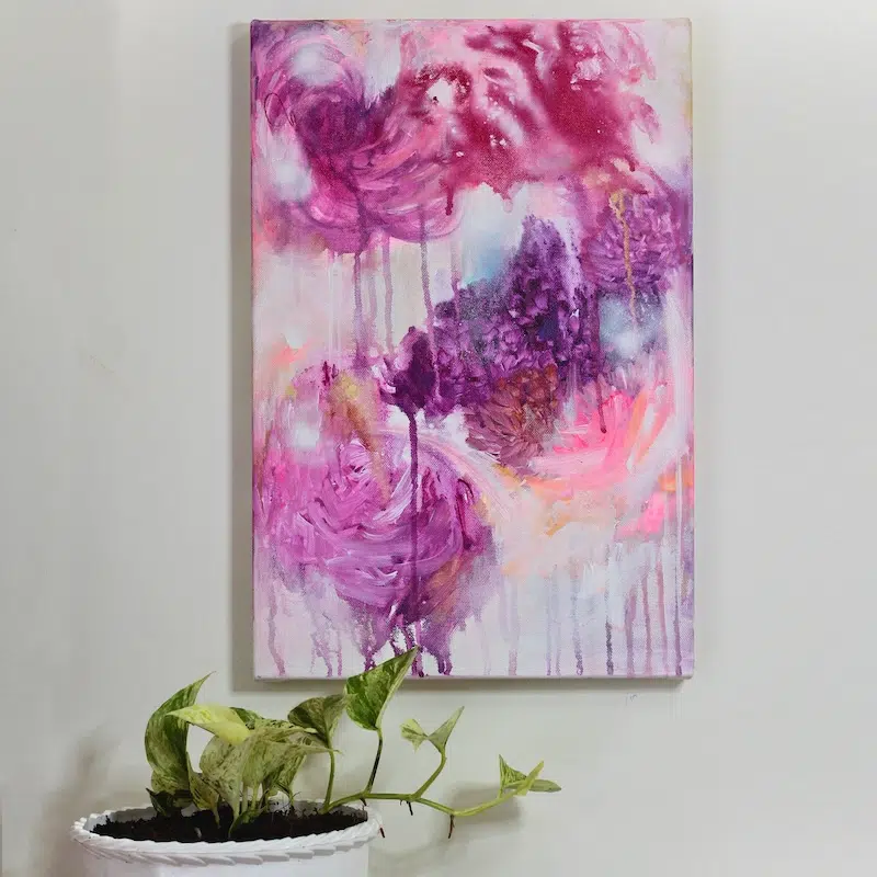 Abstract Flower Painting by Nitika Ale