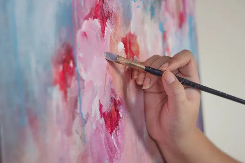 Abstract Flower Painting by Nitika Ale