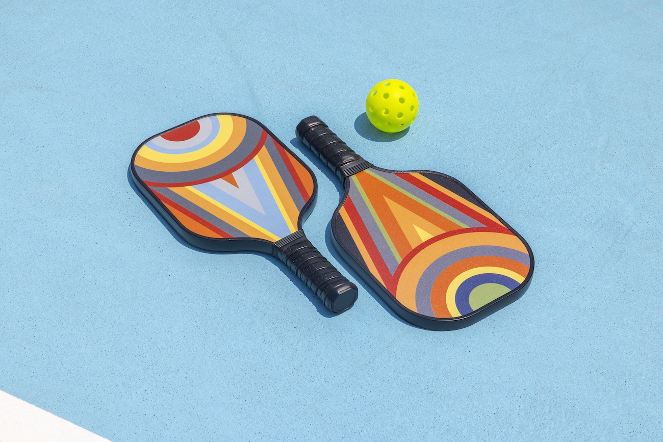 Pickleball rackets.