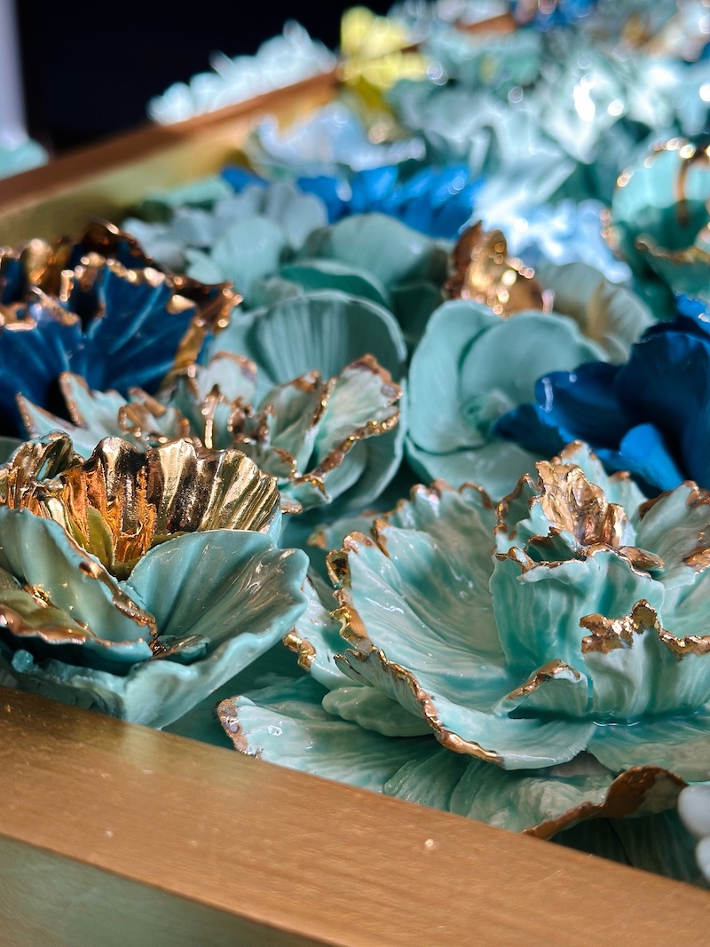 Porcelain Flowers by Monica Prado