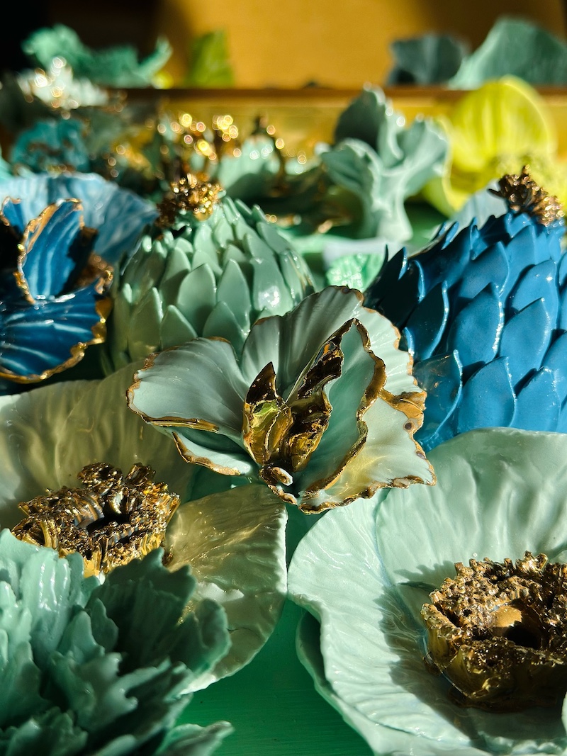 Porcelain Flowers by Monica Prado