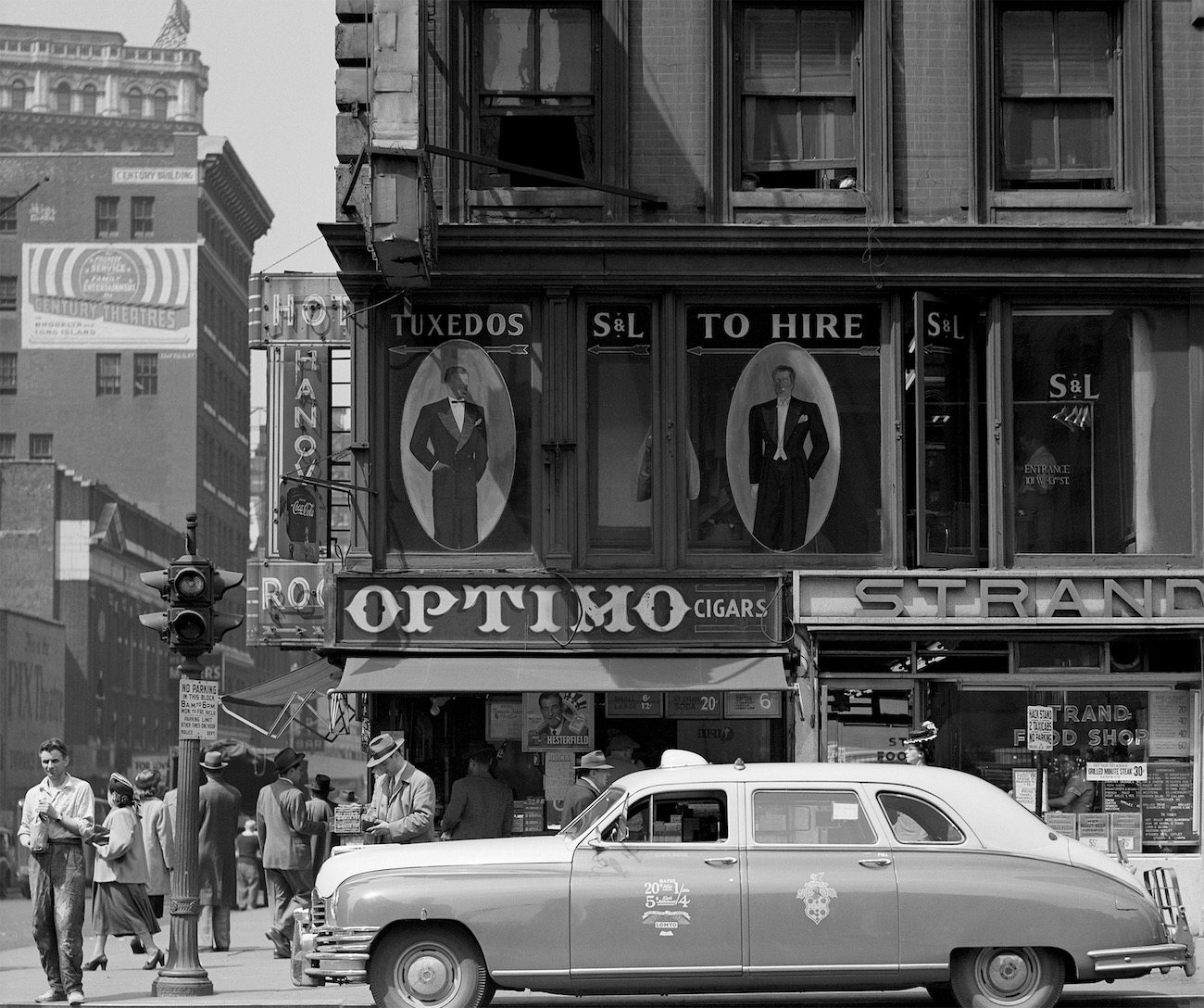 Todd Webb (American, 1905&ndash;2000). Sixth Avenue between 43rd and 44th Streets, New York (detail), 1948.