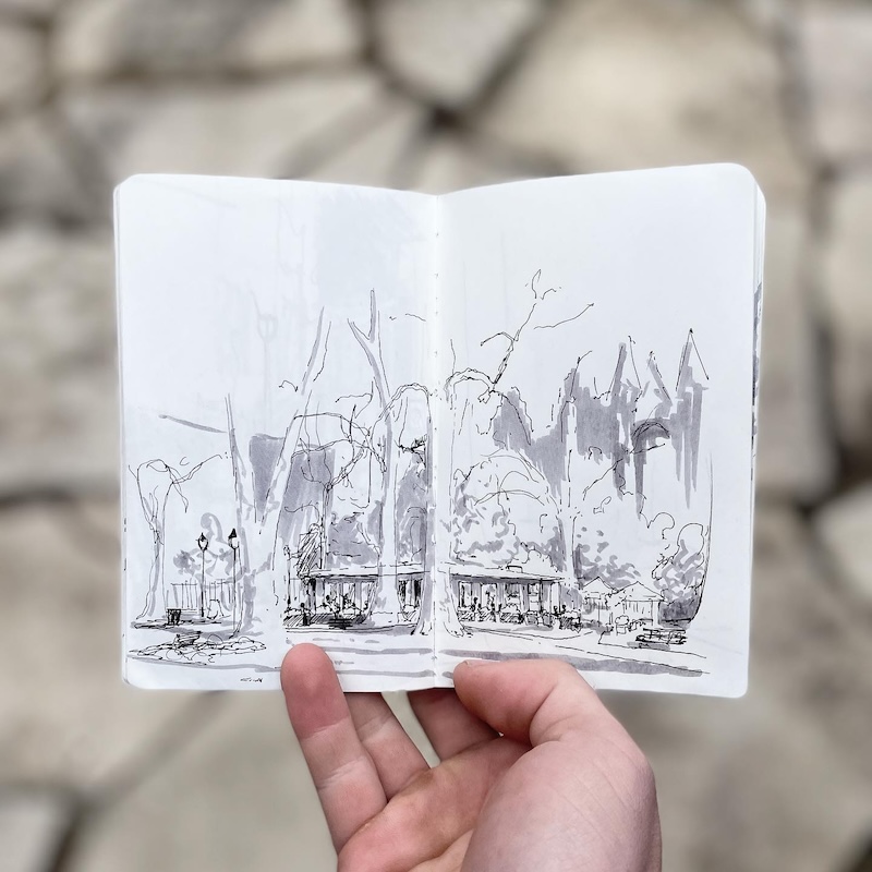 Sam Gillet Urban Sketching