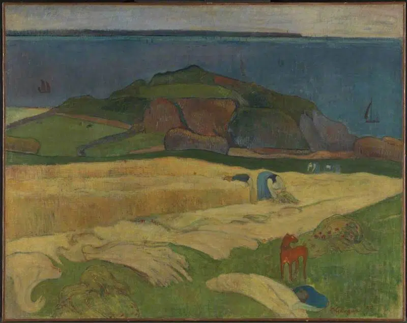 Harvest: Le Pouldu, 1890, Paul Gauguin