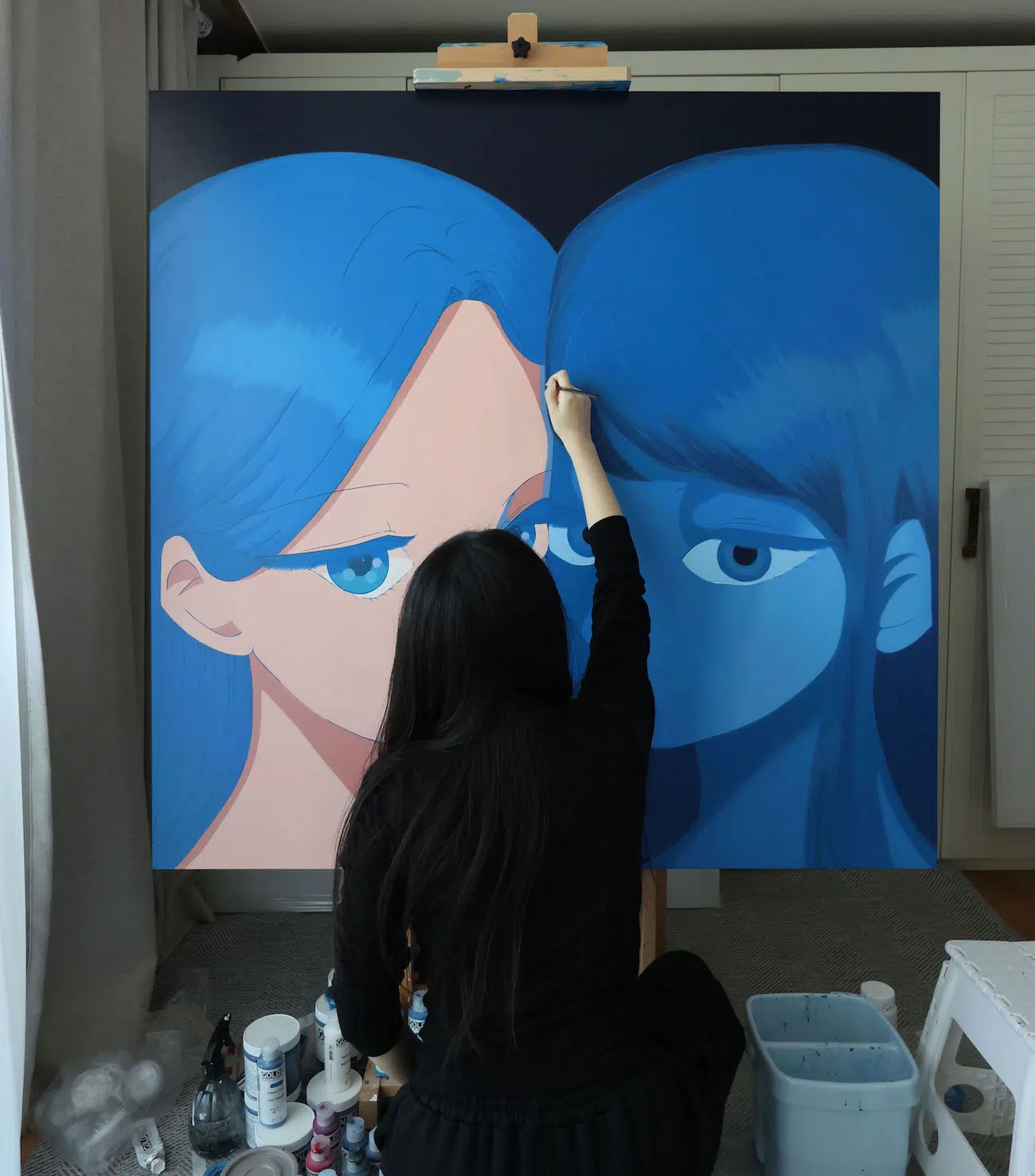 Korean Artist Paints Expressionless Girls That Mirror Viewers' Emotions