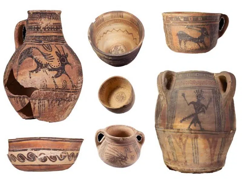Ancient "brand" Qurayyah Painted Ware QPW 4, formerly known as &lsquo;Midianite Pottery&rsquo;. 