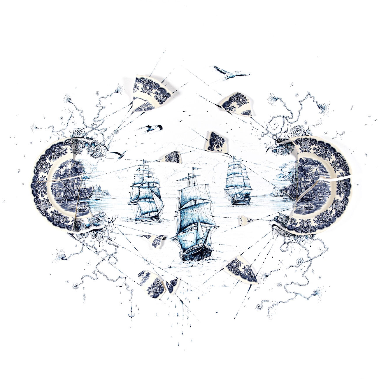 Broken Plate Art and Illustrations by Rob Strati