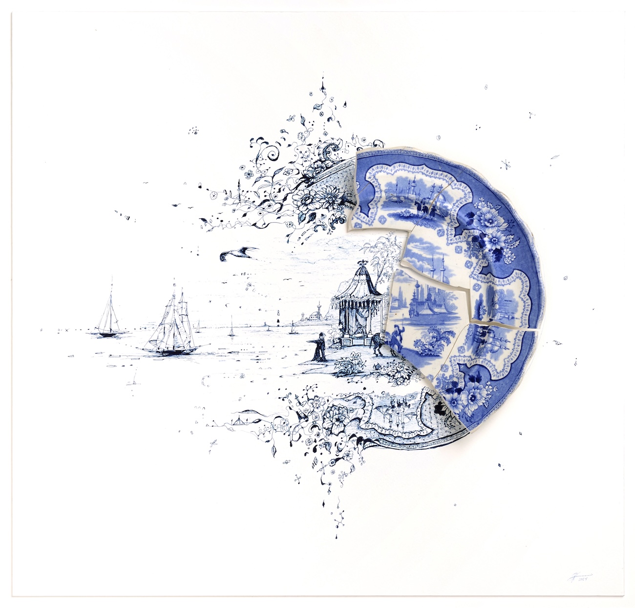 Broken Plate Art and Illustrations by Rob Strati