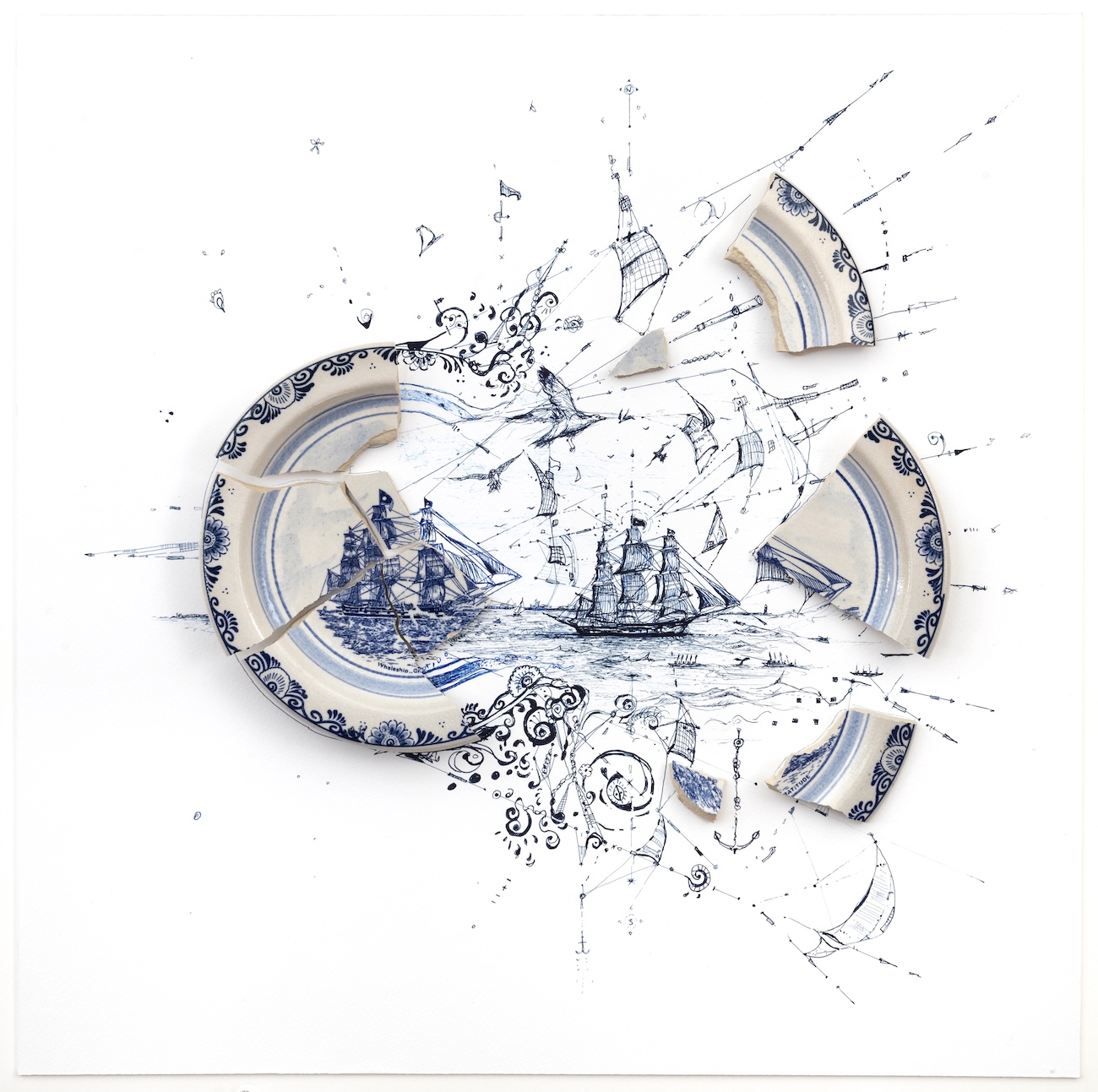 Broken Plate Art and Illustrations by Rob Strati