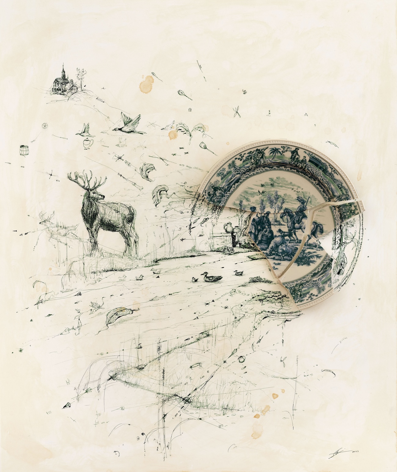 Broken Plate Art and Illustrations by Rob Strati