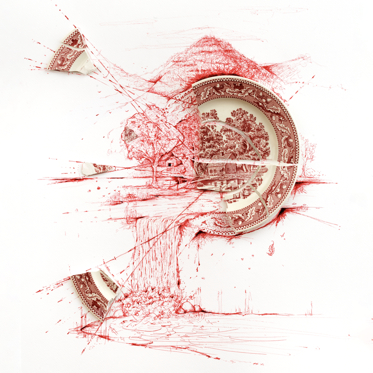 Broken Plate Art and Illustrations by Rob Strati