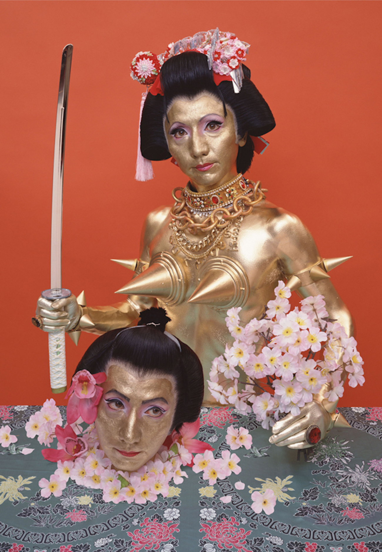 Yasumasa Morimura, Mother (Judith III), 1991. Color photograph, transparent medium. 240x160cm, Copyright Yasumasa Morimura. Courtesy of the artist and Yoshiko Isshiki Office, Tokyo