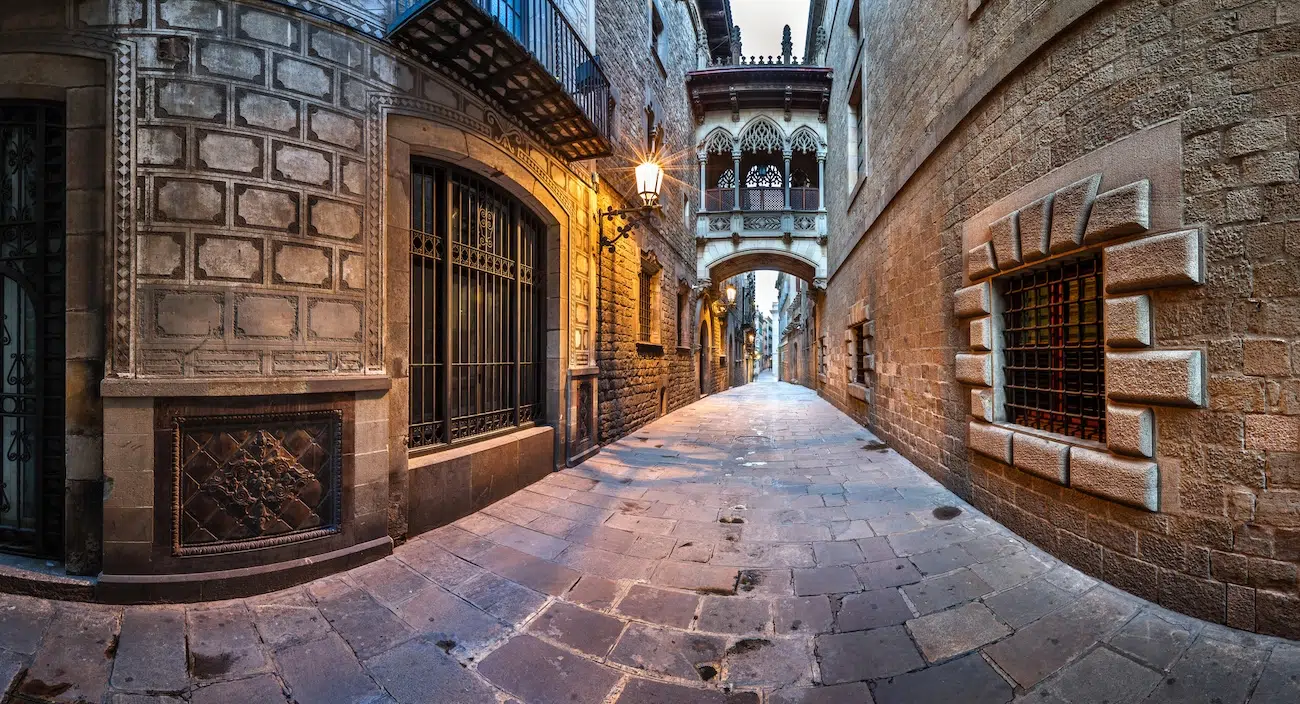 Gothic Quarter in Barcelona