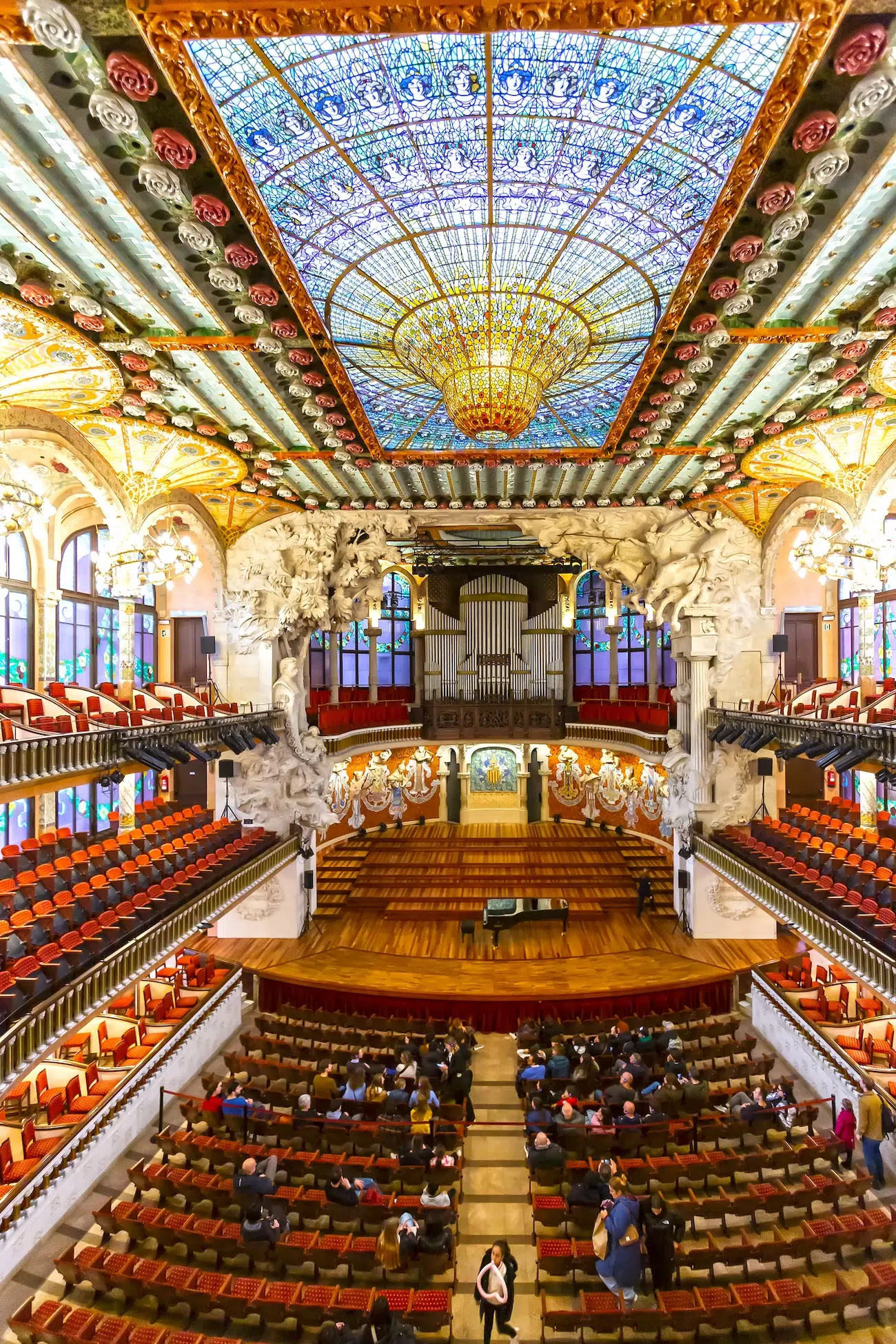 Palau de la M&uacute;sica Catalana in Barcelona