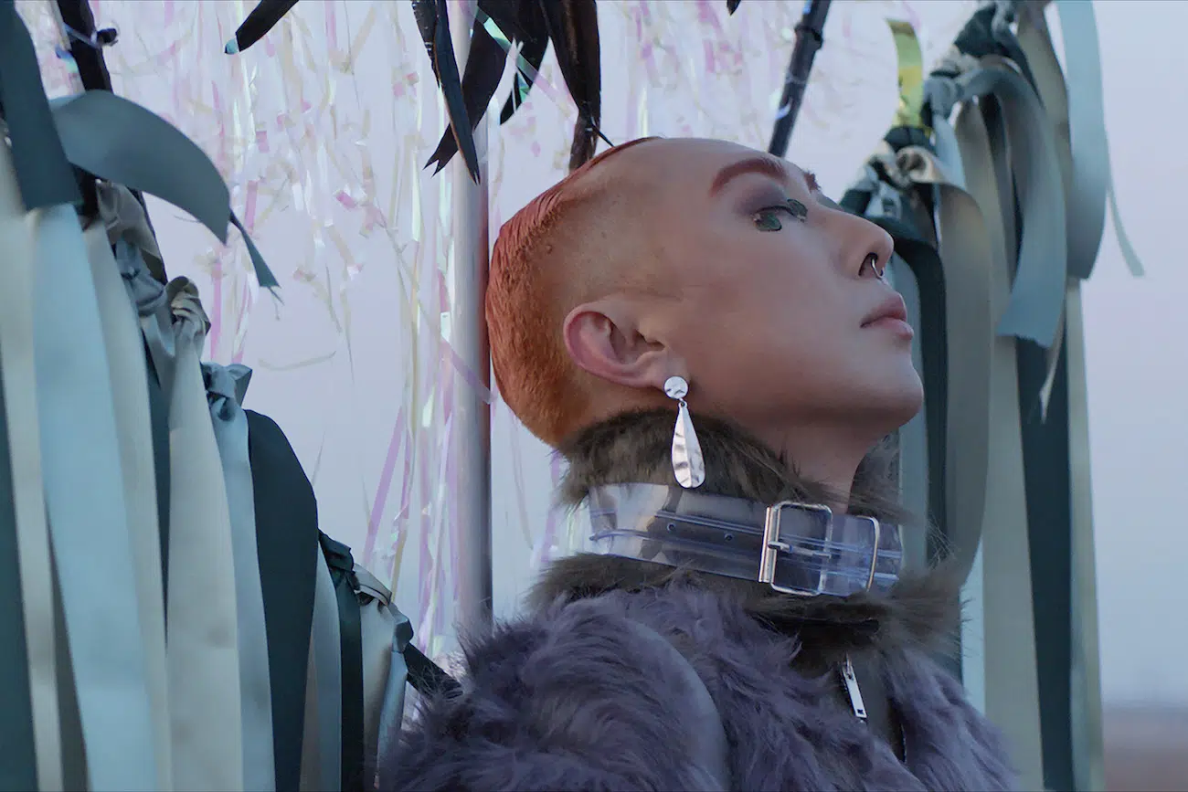 Video Still of Dew Kim, Kiss of Chaos, 2020, single channel video, 4min. 18sec.