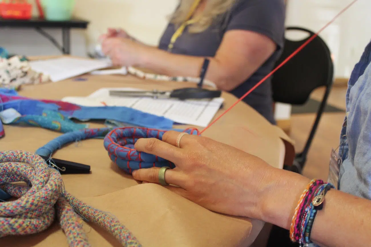 Crafting at Camp Craftaway, a Craft Retreat in Des Moines, WA