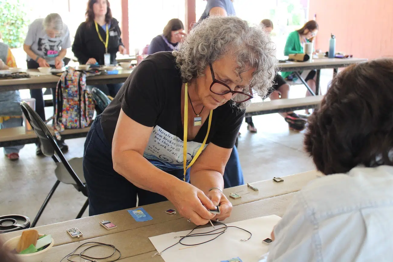 Crafting at Camp Craftaway, a Craft Retreat in Des Moines, WA