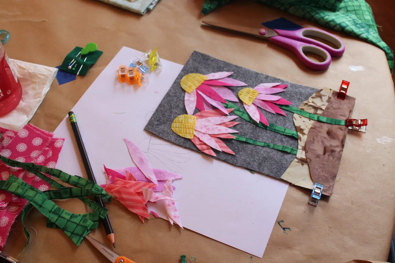 Crafting at Camp Craftaway, a Craft Retreat in Des Moines, WA