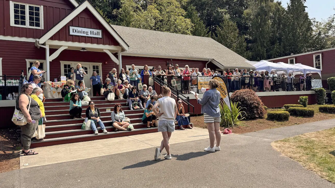 Crafting at Camp Craftaway, a Craft Retreat in Des Moines, WA