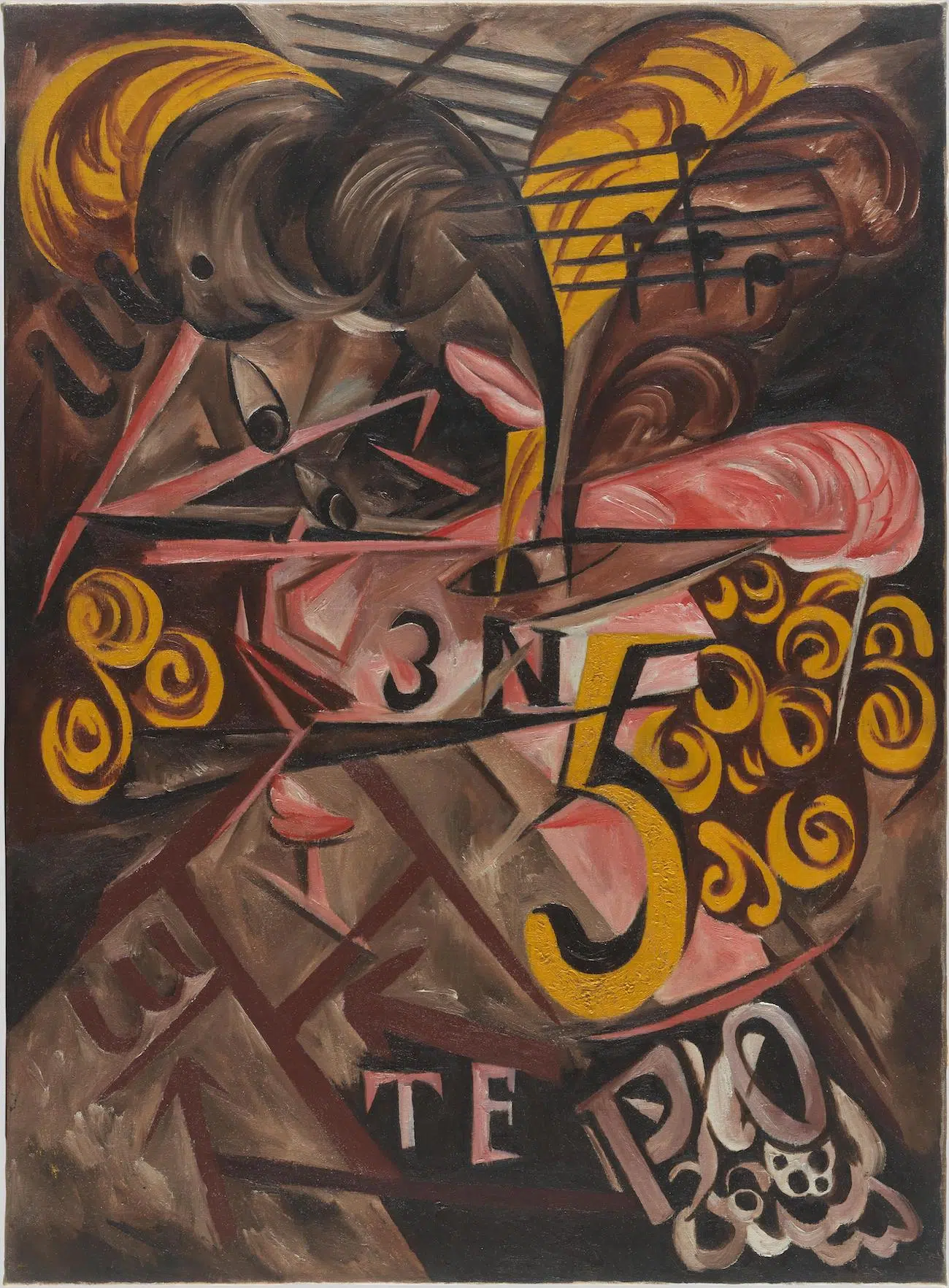 Natalia Goncharova, Lady with a Hat, 1913, Oil on canvas, 90 &times; 66 cm