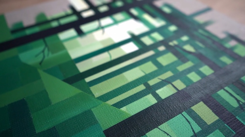 Abstract Landscape Painting