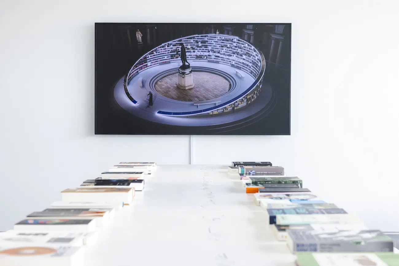 Es Devlin Fills a Seoul Gallery With Books, Mirrors, Light, and Sound at FUTURA SEOUL