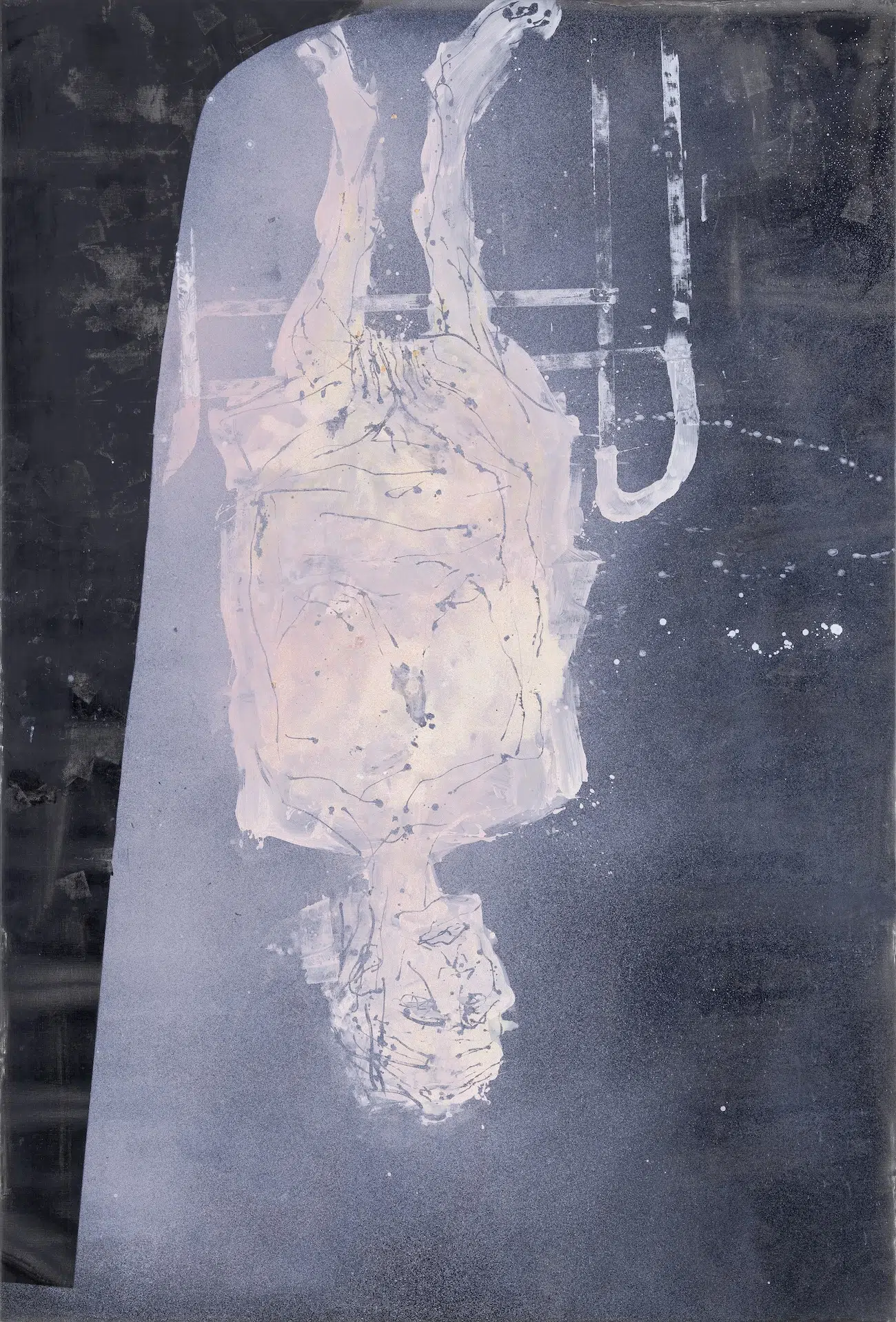 Georg Baselitz, Der Schatten ist da, man sieht ihn nicht 2018, Oil on canvas, 310 x 210 cm (122.05 x 82.68 in)
