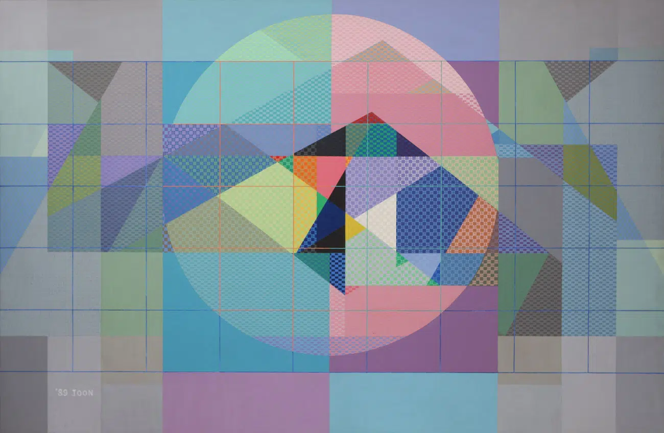 LEE Joon, Dawn, 1989, Acrylic on canvas, 90x290cm